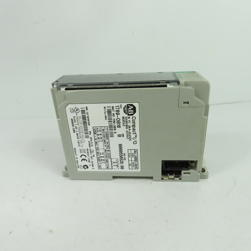 Allen-Bradley 1769-OB16 16-Point 24VDC Sourcing Output Module Ser B F/W Rev 3.1
