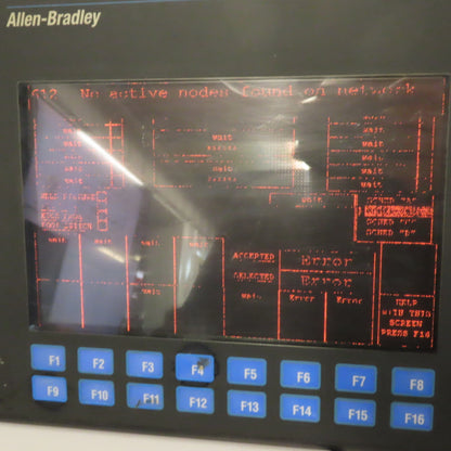 Allen-Bradley 2711-K9A2 PanelView 900 HMI Operator Interface Ser F Rev E FRN3.13
