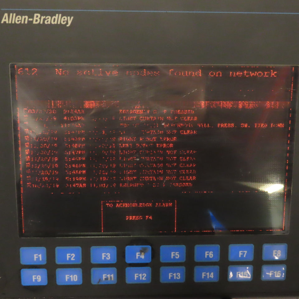 Allen-Bradley 2711-K9A2 PanelView 900 HMI Operator Interface Ser F Rev E FRN3.13