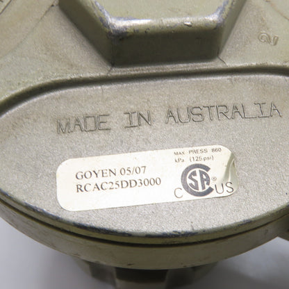 Goyen RCAC25DD3000 1" DD Series Pulse Jet Valve 125psi