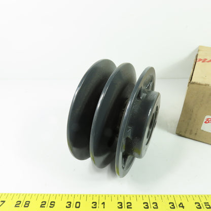 Browning 2VP50X 2-Groove Variable Pitch Pulley Sheave 1-1/8" Bore