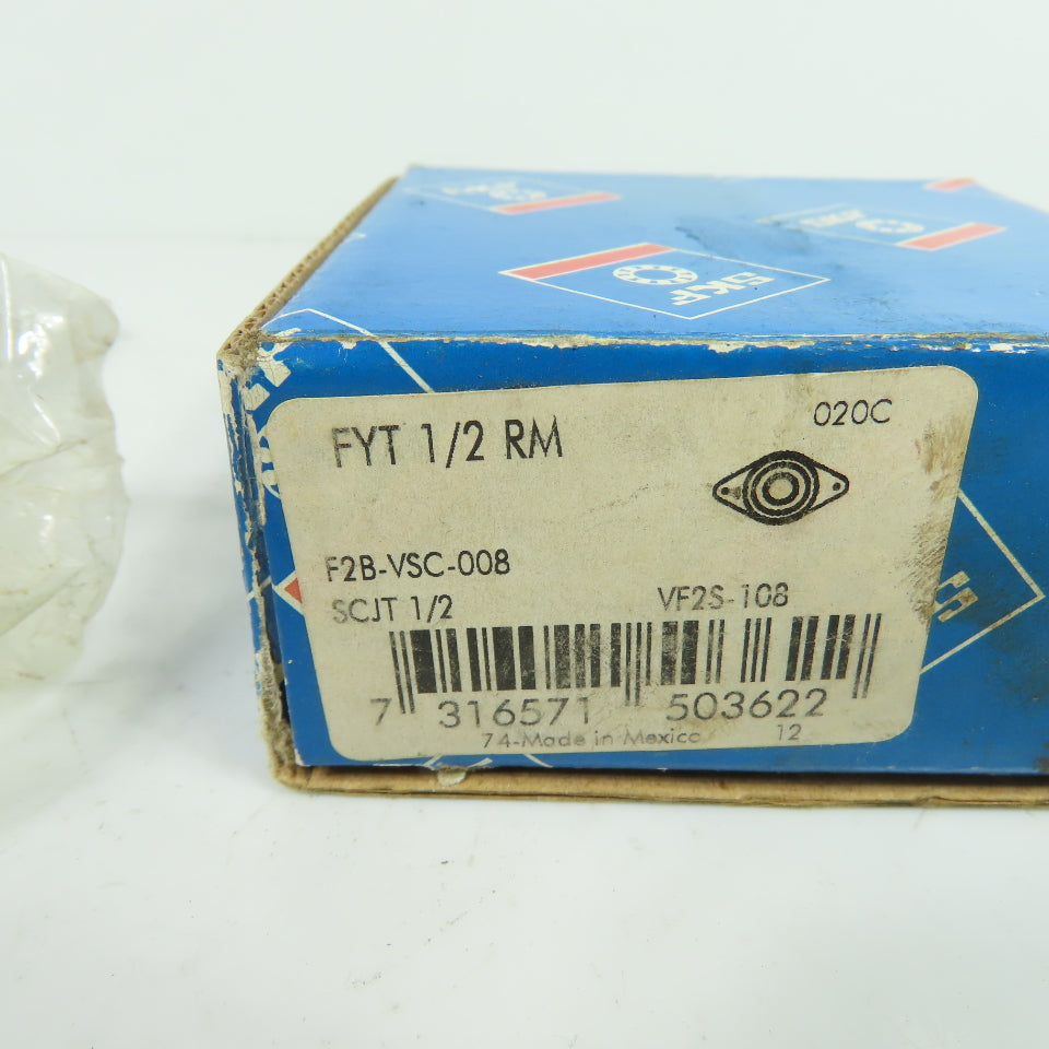 SKF F2B-VSC-008 FYT 1/2 RM 2-Bolt Flange Ball Bearing Unit 1/2" Bore