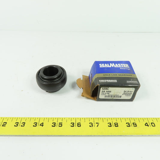 Sealmaster 5205C Gold Line 25mm Bore Spherical OD Ball Bearing Insert NEW
