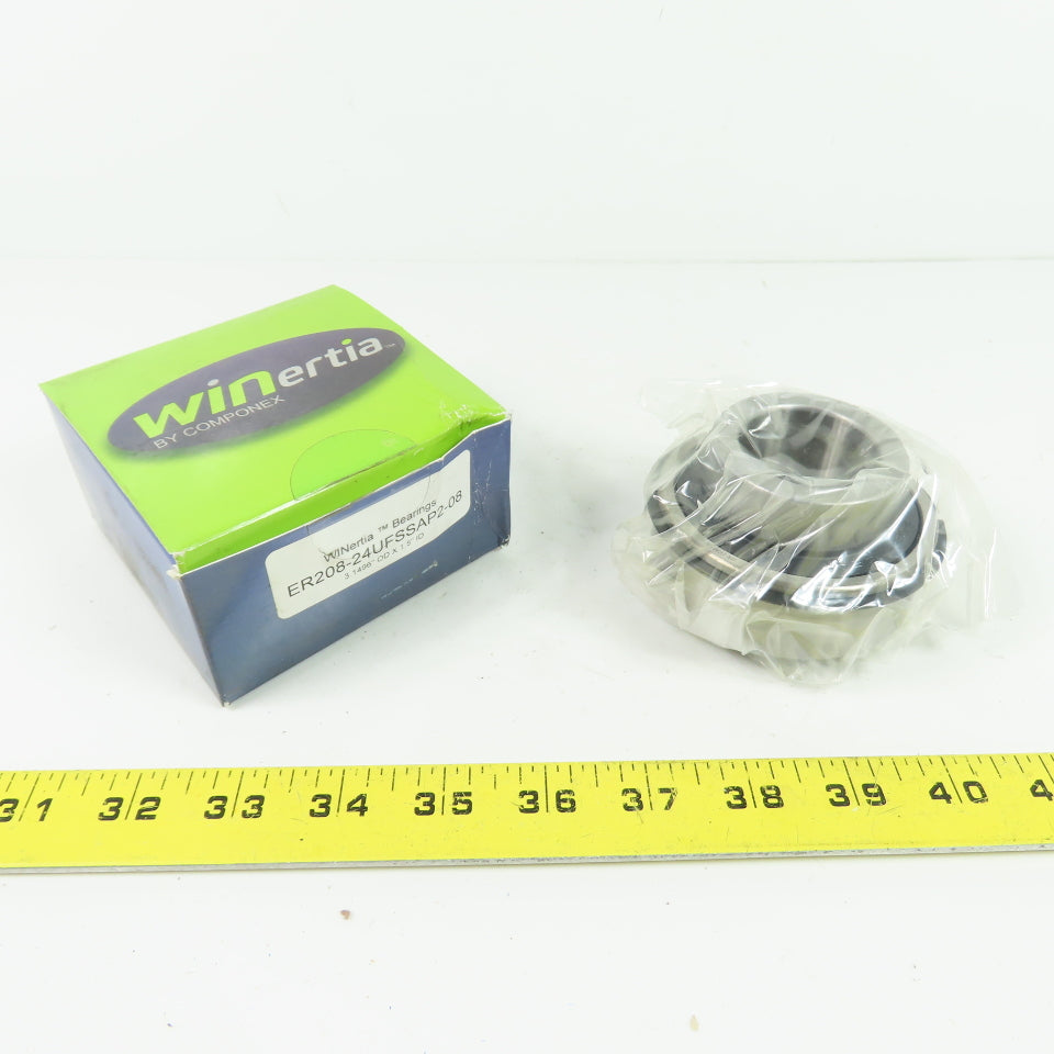 Winertia ER208-24UFSSAP2-08 Insert Ball Bearing 3.1496" OD x 1.5" ID Bore NEW