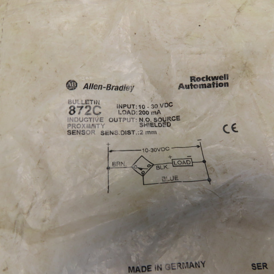 Allen-Bradley 872C-MM1NP7-E2 Inductive Proximity Sensor Shielded N.O.