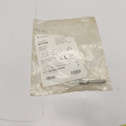 Allen-Bradley 871TM-M3NP8-P3 Inductive Proximity Sensor 10-30VDC 200mA