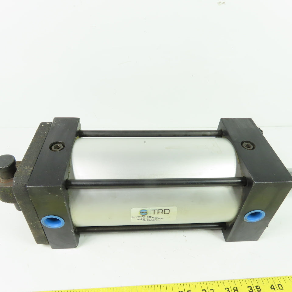 Bimba TRD CYL-9598080 4" Bore 6" Stroke Pneumatic Air Cylinder 250 PSI Max