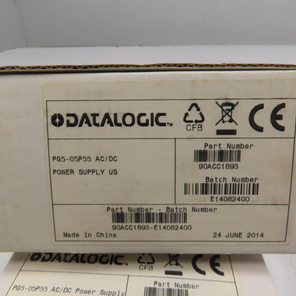 Datalogic PG5-05P55 AC/DC Power Supply US with Power Cord