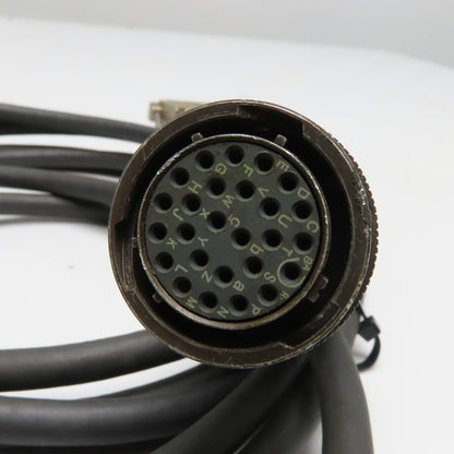 Lutze 23695A Superflex Tronic PUR DB37 to 32-Pin Circular Connector Cable 12'