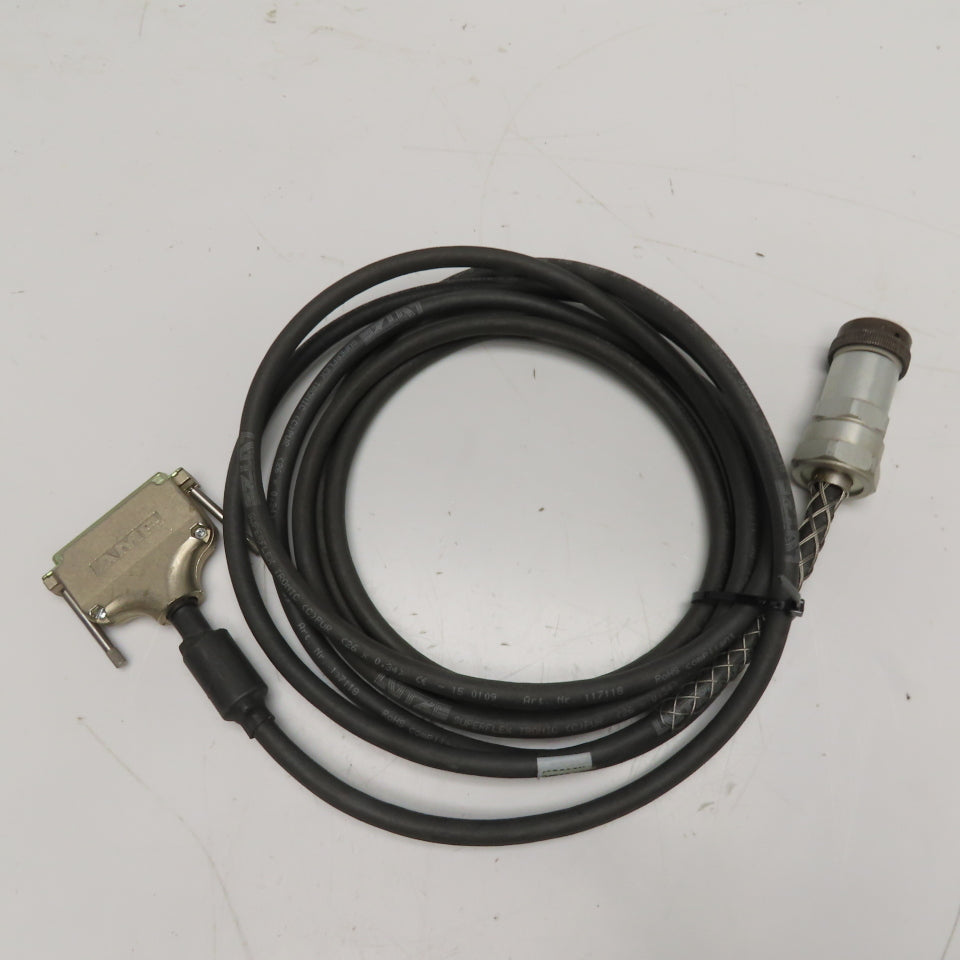 Lutze 23695A Superflex Tronic PUR DB37 to 32-Pin Circular Connector Cable 12'