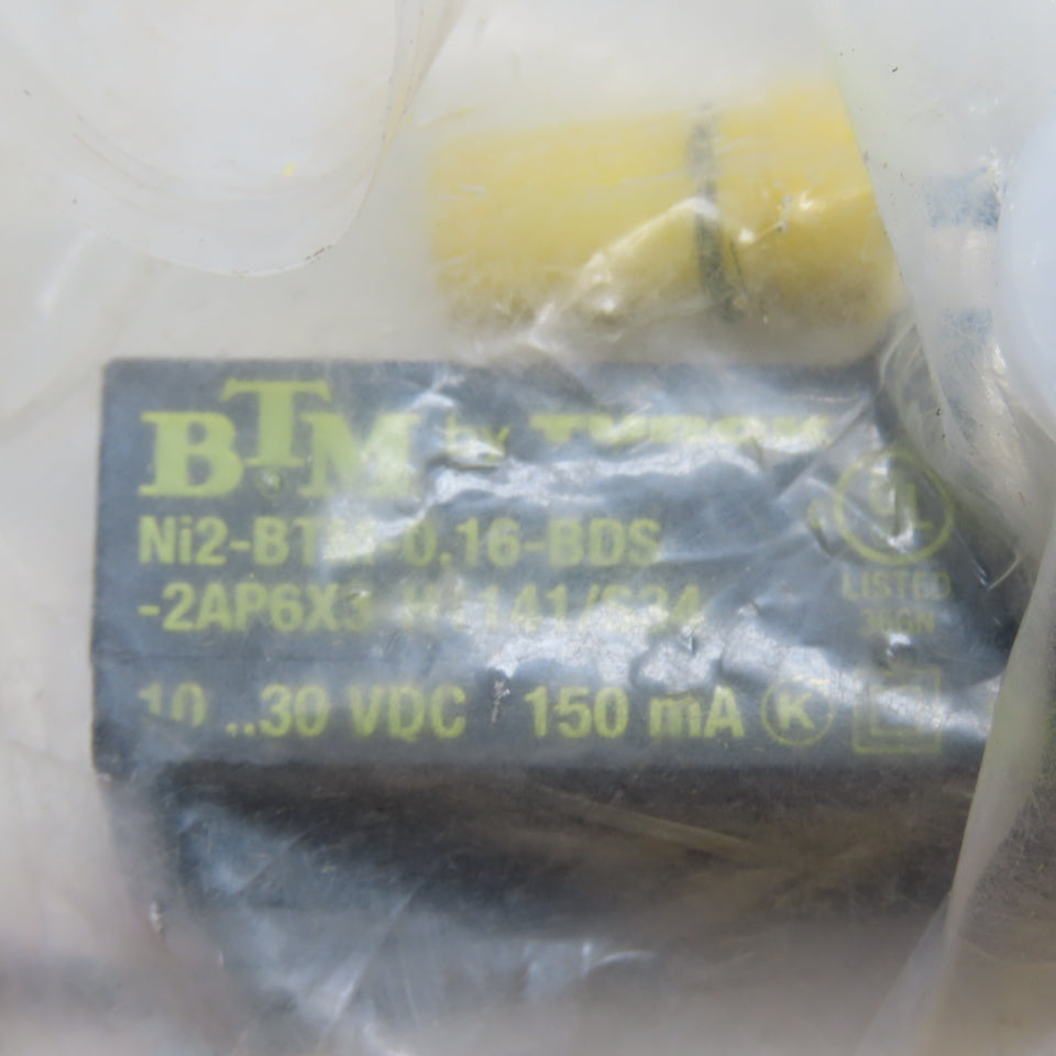 Turck Ni2-BTM-0.16-BDS-2AP6X3-H1141/S34 Inductive Proximity Sensor 10-30VDC