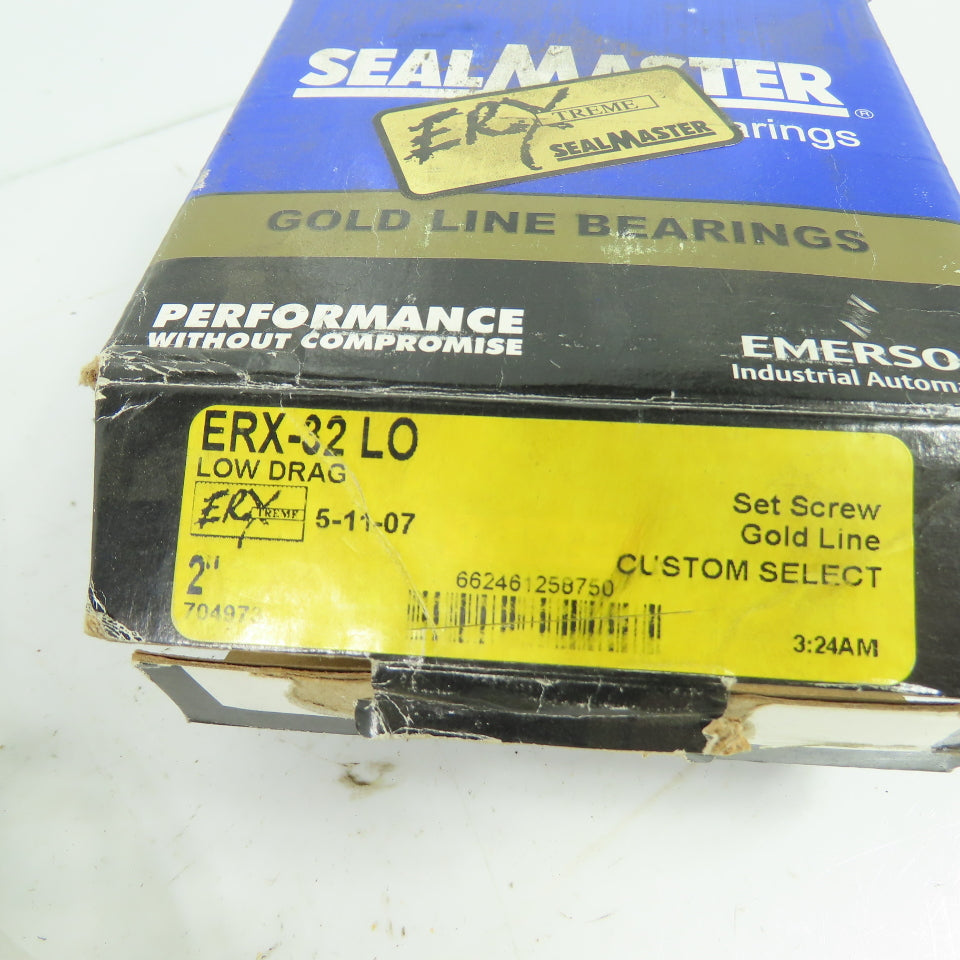 Sealmaster ERX-32 LO Gold Line Bearing Insert 2" Bore NEW
