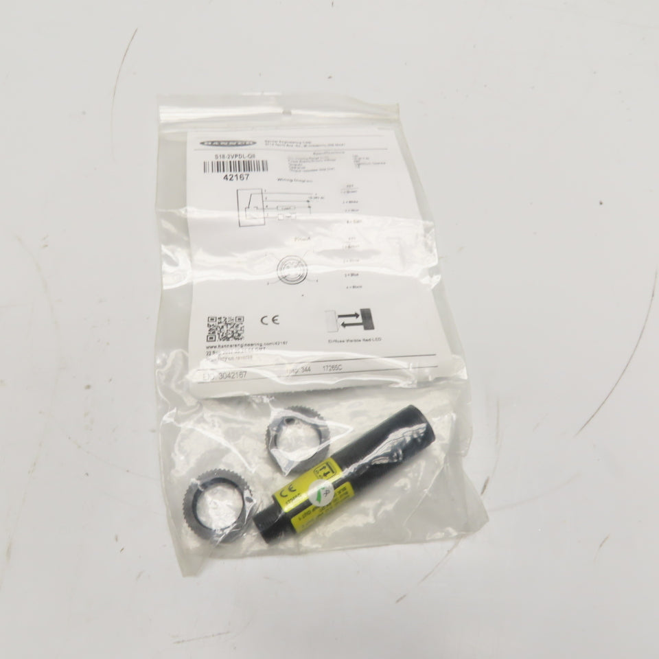 Banner S18-2VPDL-Q8 Diffuse Photoelectric Sensor 10-30VDC PNP