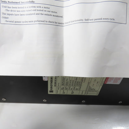 Parker Eurotherm 955D8R751 Rev 6.08 590 DRV DC Drive 480/230VAC + 590DC/00/000