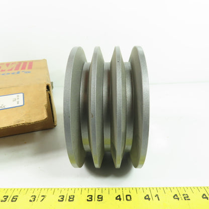 TB Woods 4.6X3B-SD 3-Groove V-Belt Pulley Sheave Max 5050 RPM NEW 4-7/8" OD