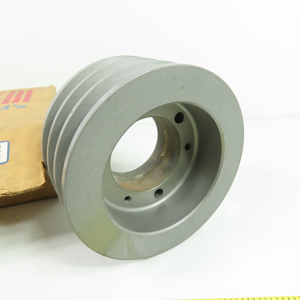 TB Woods 4.6X3B-SD 3-Groove V-Belt Pulley Sheave Max 5050 RPM NEW 4-7/8" OD