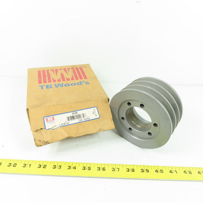 TB Woods 4.6X3B-SD 3-Groove V-Belt Pulley Sheave Max 5050 RPM NEW 4-7/8" OD