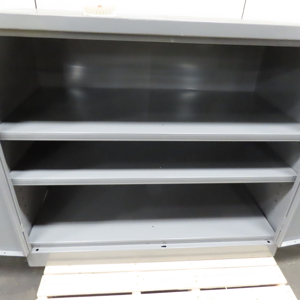 Uline 2-Door 3-Shelf Industrial Metal Storage Cabinet 48" x 24" x 42-1/2" Tall