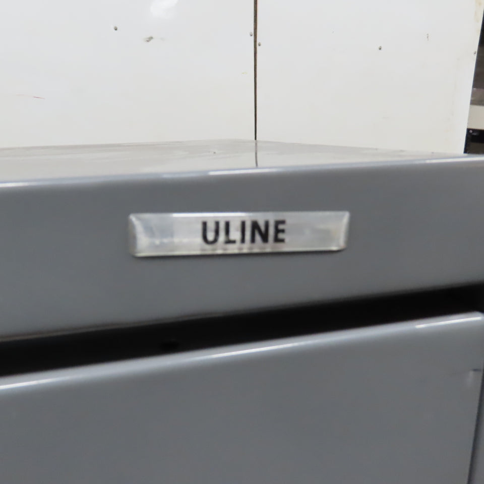 Uline 2-Door 3-Shelf Industrial Metal Storage Cabinet 48" x 24" x 42-1/2" Tall