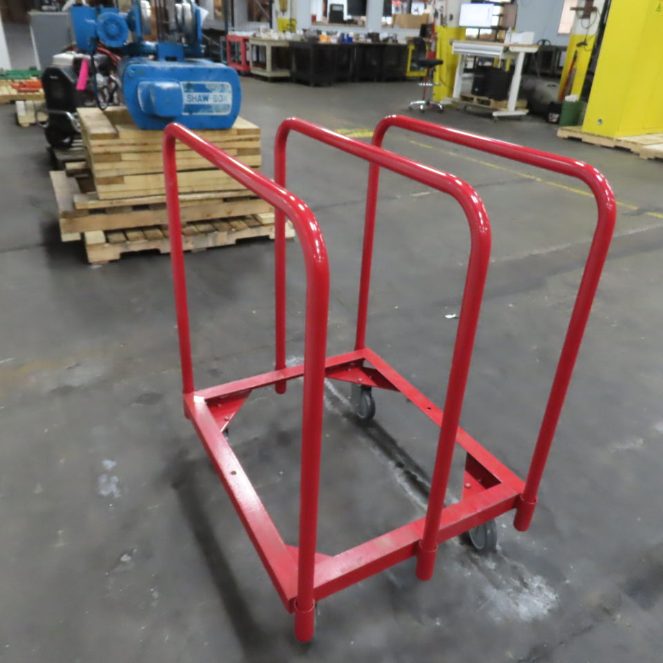 30" x 27" Open Deck Steel Adjustable Panel Sheet Truck Cart