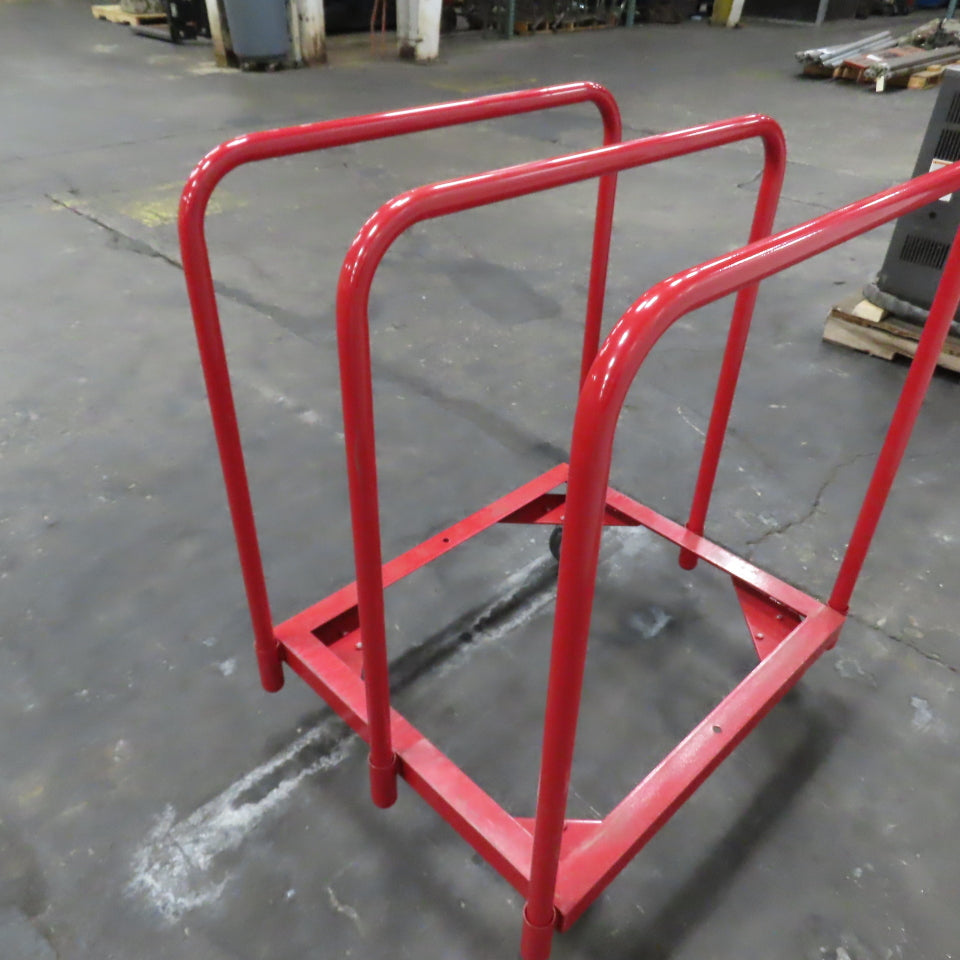 30" x 27" Open Deck Steel Adjustable Panel Sheet Truck Cart