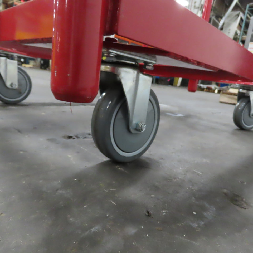 30" x 27" Open Deck Steel Adjustable Panel Sheet Truck Cart