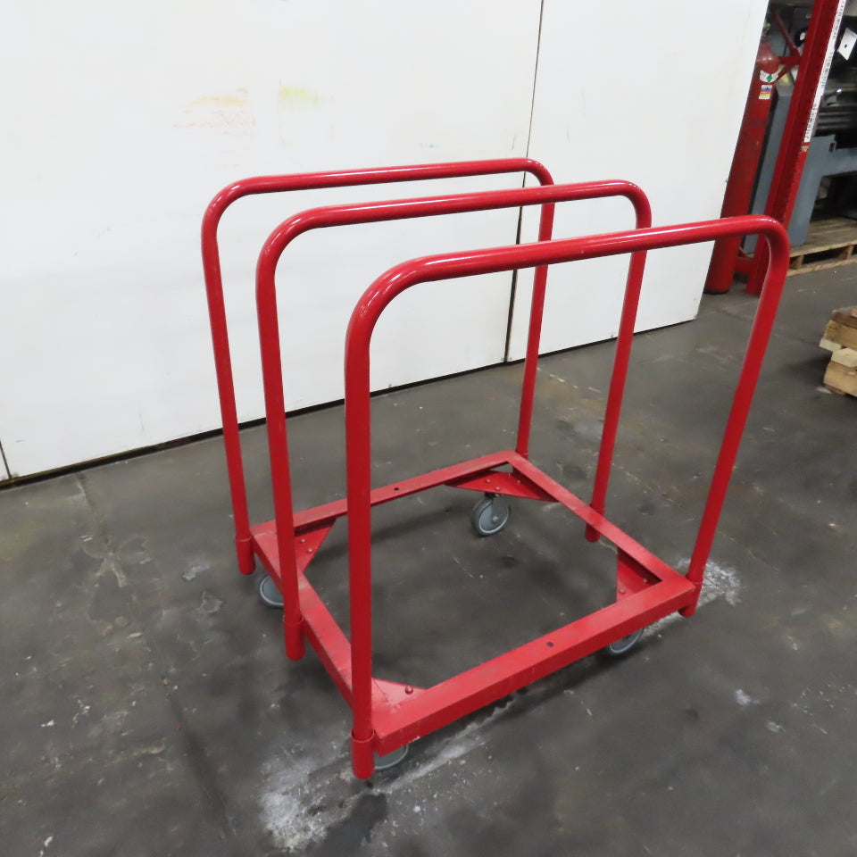 30" x 27" Open Deck Steel Adjustable Panel Sheet Truck Cart