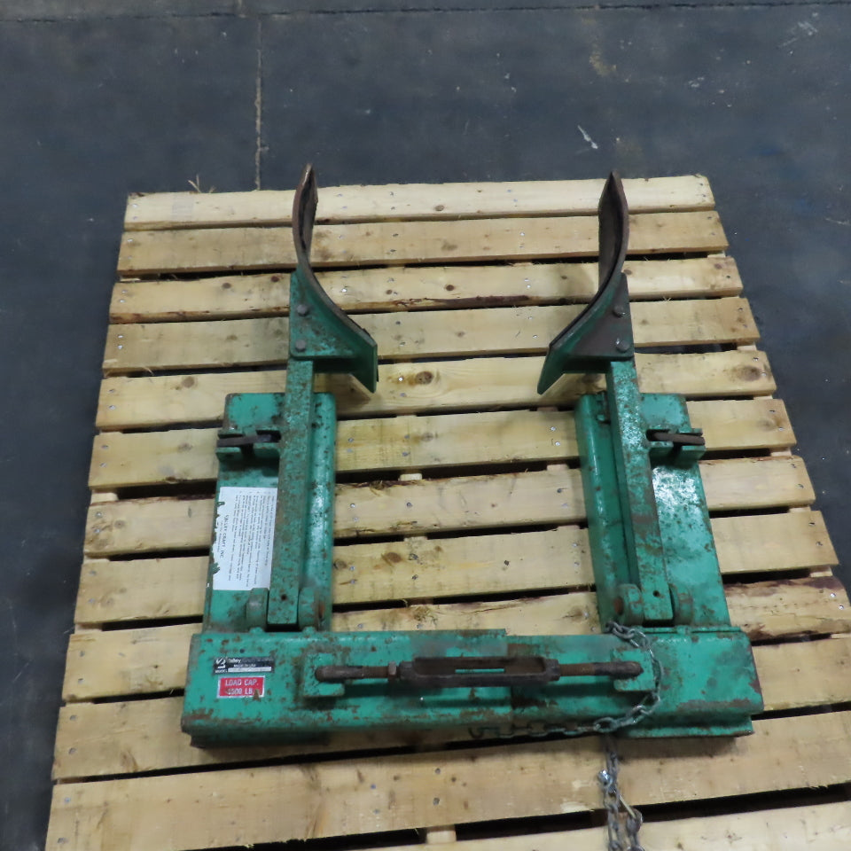 Valley Craft Model 6145 Fork Mounted Single Drum Grab 1500lb Capacity