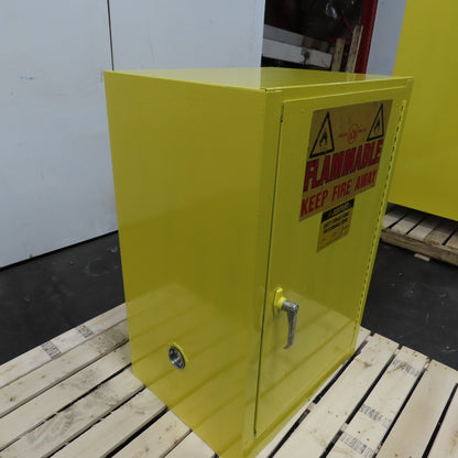Justrite 25710 12 Gallon Flammable Liquid Storage Cabinet 1 Shelf 23"x 18"x 35"T