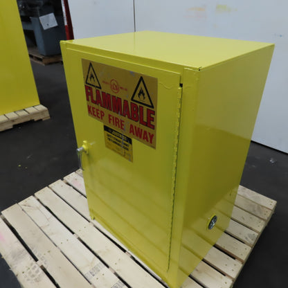 Justrite 25710 12 Gallon Flammable Liquid Storage Cabinet 1 Shelf 23"x 18"x 35"T