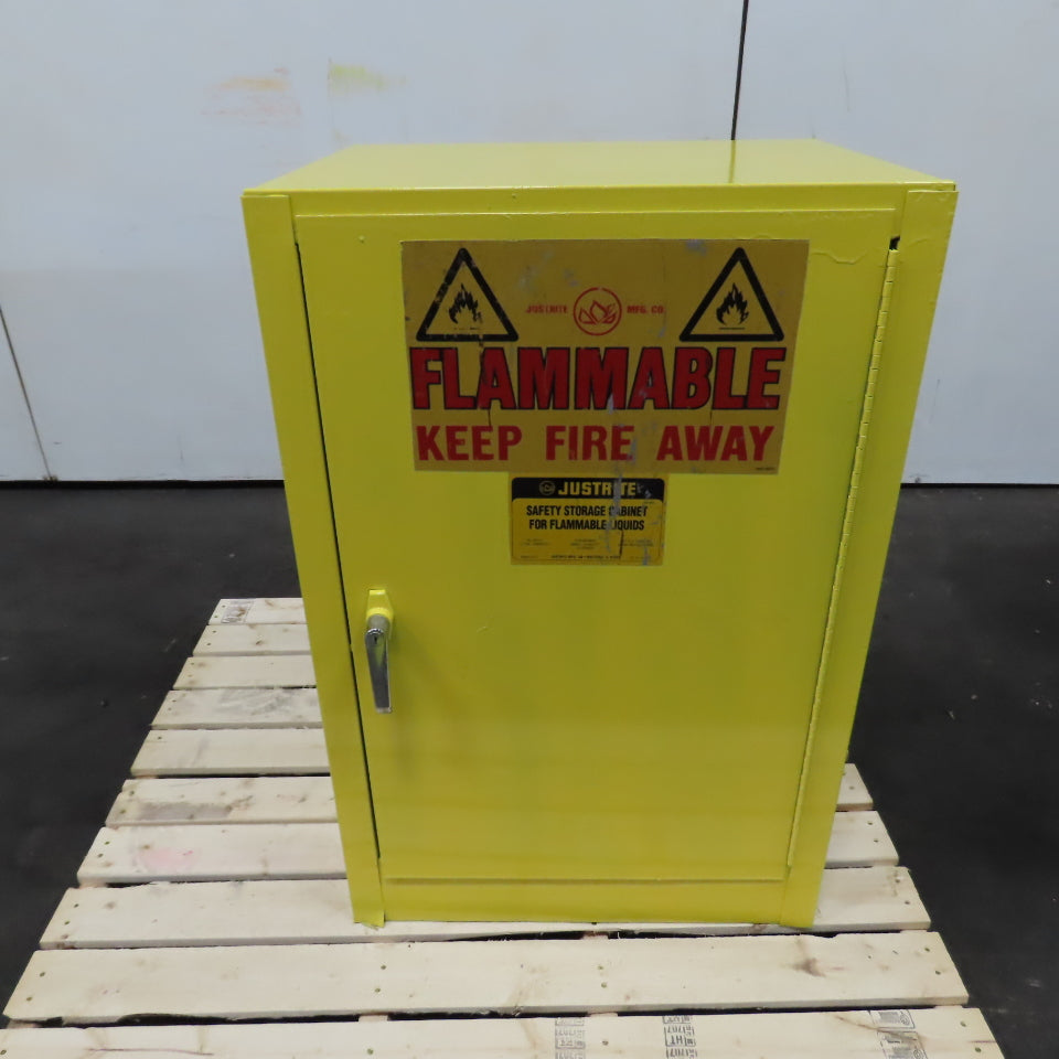 Justrite 25710 12 Gallon Flammable Liquid Storage Cabinet 1 Shelf 23"x 18"x 35"T