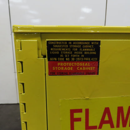55 Gal Flammable Liquid Horizontal Single Drum Storage Cabinet 48"x 30"x 50" T