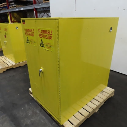 55 Gal Flammable Liquid Horizontal Single Drum Storage Cabinet 48"x 30"x 50" T