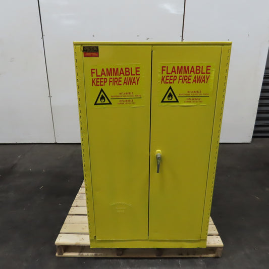 55 Gal Flammable Liquid Horizontal Single Drum Storage Cabinet 48"x 30"x 50" T