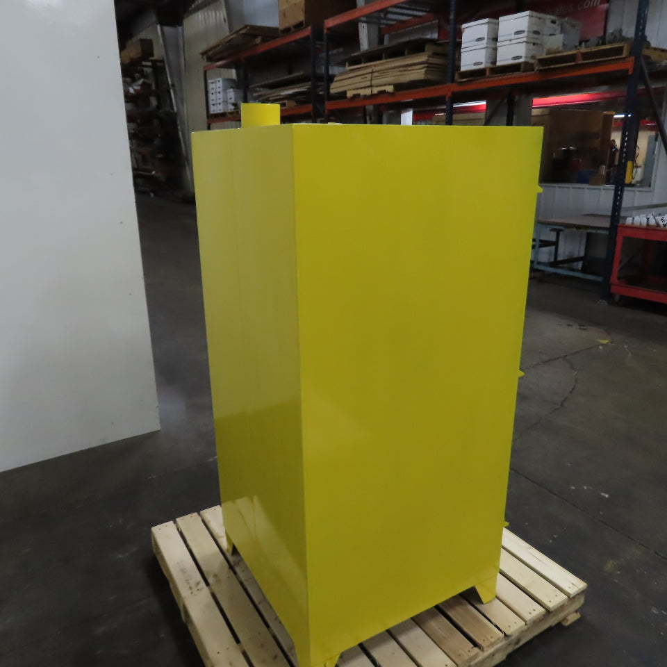 Wilray 55 Gal Flammable Liquid Vertical Single Drum Storage Cabinet 28"x28"x59"