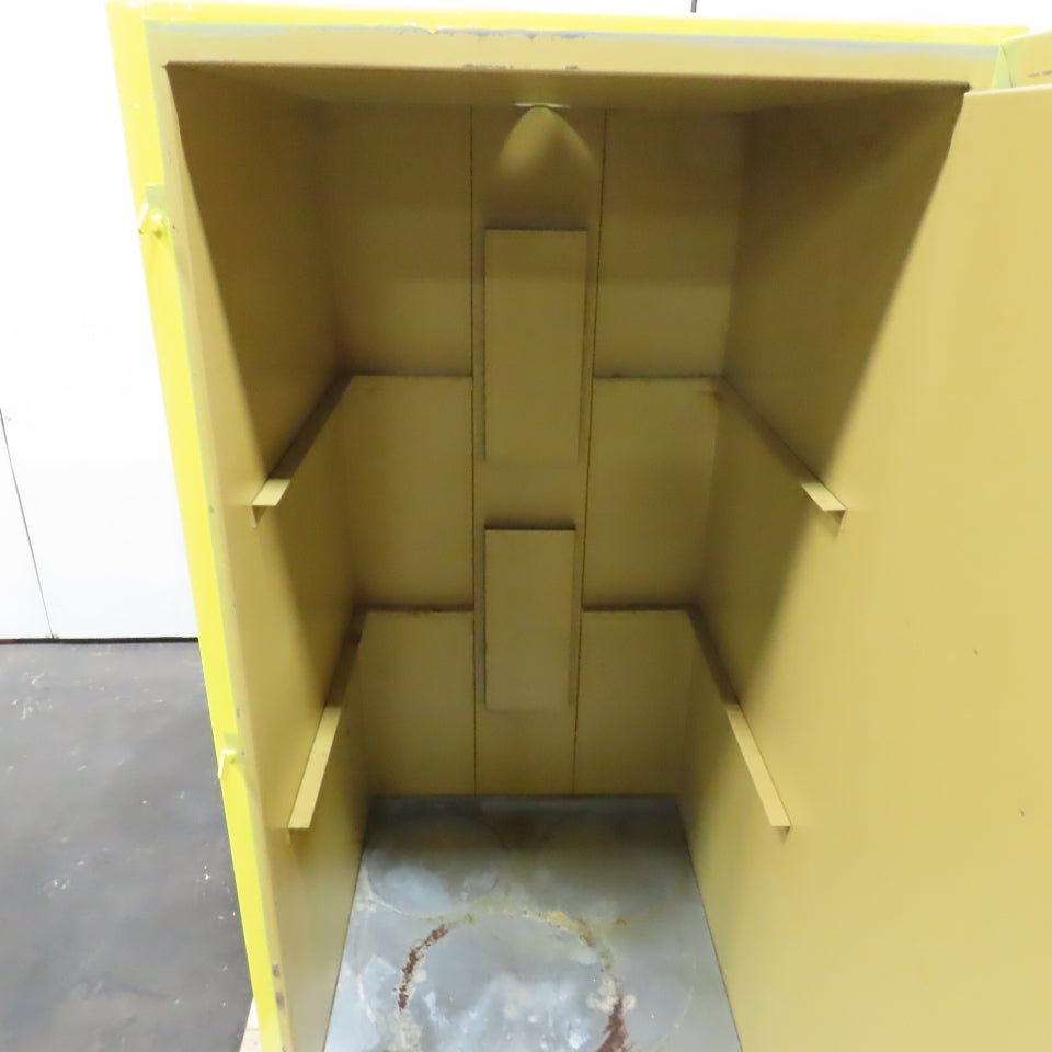 Wilray 55 Gal Flammable Liquid Vertical Single Drum Storage Cabinet 28"x28"x59"