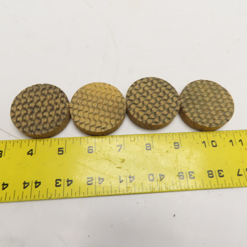 2" x 1/2" Industrial Brass Woven Friction Brake Discs Pucks Set of 4