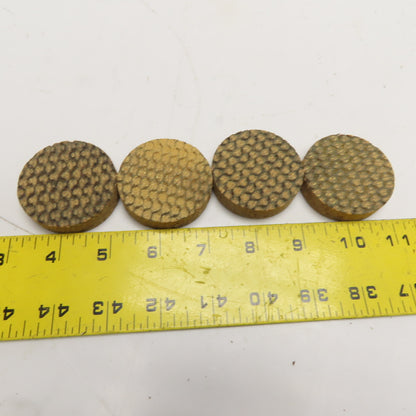 2" x 1/2" Industrial Brass Woven Friction Brake Discs Pucks Set of 4