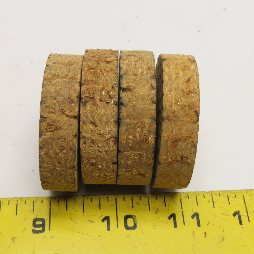 2" x 1/2" Industrial Brass Woven Friction Brake Discs Pucks Set of 4