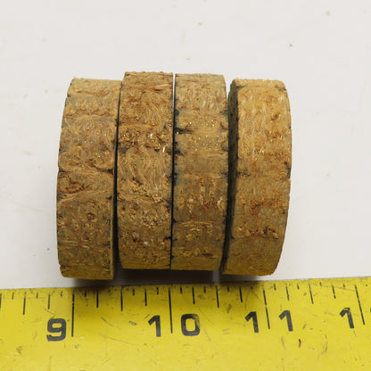 2" x 1/2" Industrial Brass Woven Friction Brake Discs Pucks Set of 4