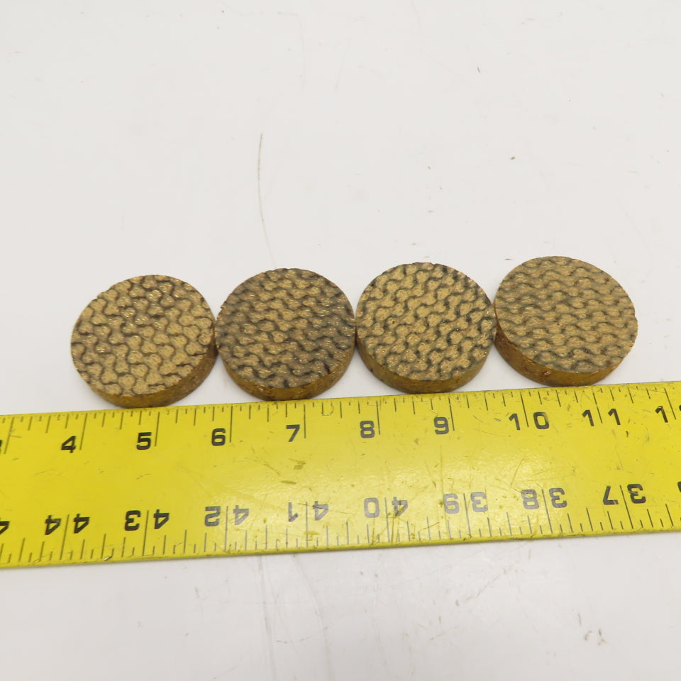 2" x 1/2" Industrial Brass Woven Friction Brake Discs Pucks Set of 4
