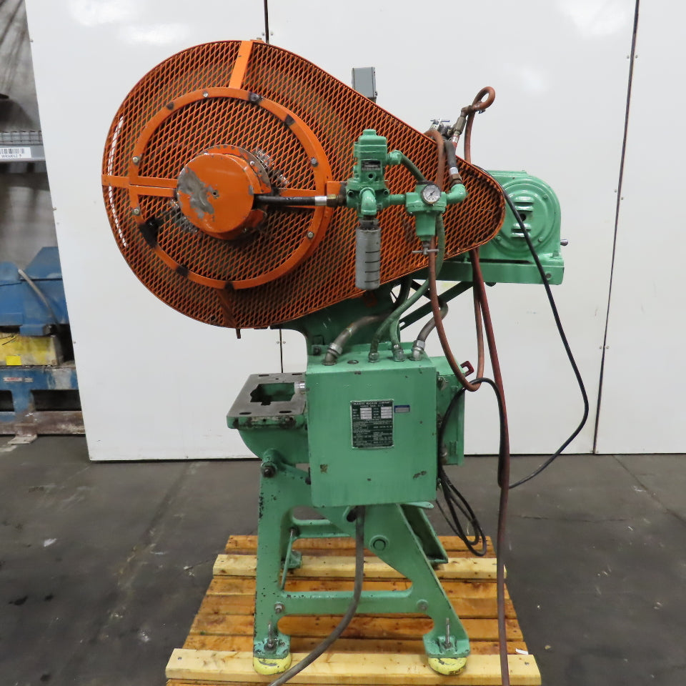 Perkins 300-B 15 Ton Mechanical Punch Press 1HP 220/440V 1-1/2" Stroke 5" Throat