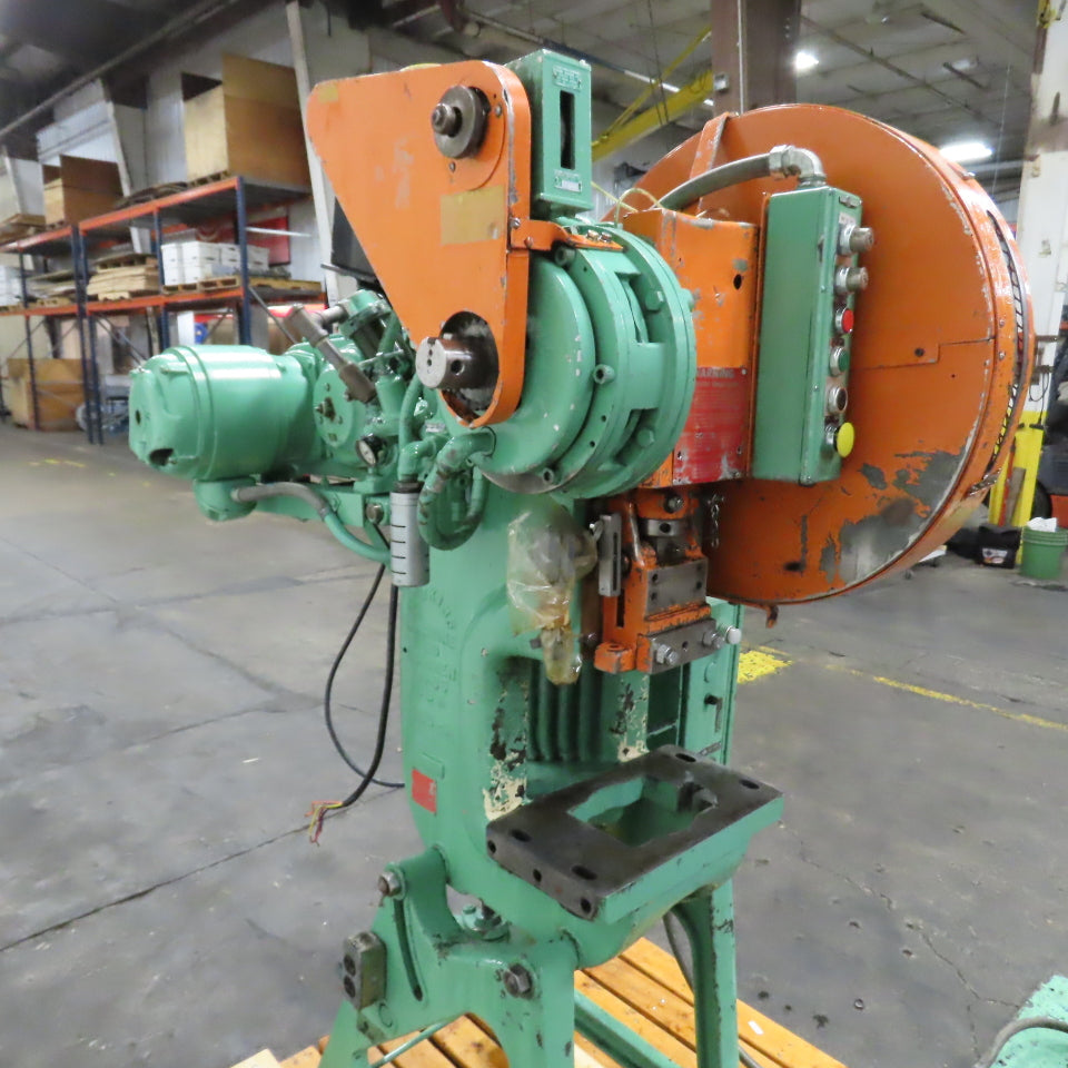 Perkins 300-B 15 Ton Mechanical Punch Press 1HP 220/440V 1-1/2" Stroke 5" Throat