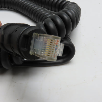 Cognex 300-20032 Coiled Ethernet Cable Right Angle RJ45 to Straight RJ45