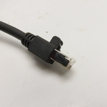 Cognex 300-20032 Coiled Ethernet Cable Right Angle RJ45 to Straight RJ45