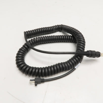 Cognex 300-20032 Coiled Ethernet Cable Right Angle RJ45 to Straight RJ45