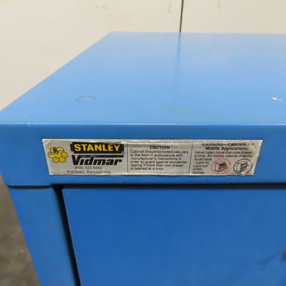 Stanley Vidmar Industrial 3-Shelf Storage Cabinet 30" x 28" x 33"