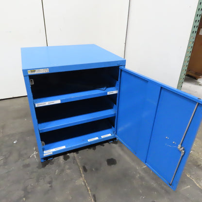 Stanley Vidmar Industrial 3-Shelf Storage Cabinet 30" x 28" x 33"