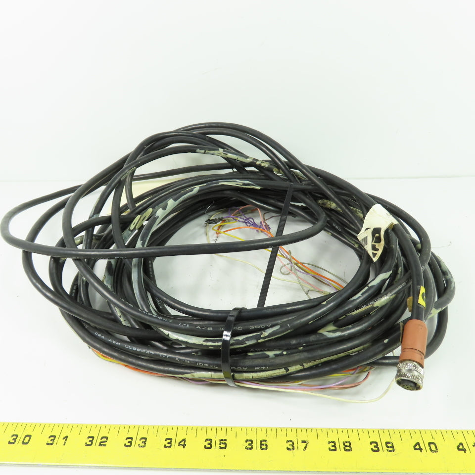 STI 60555-1150 6-Pin M12 Industrial Cable Cordset 300V 105C 30' Long