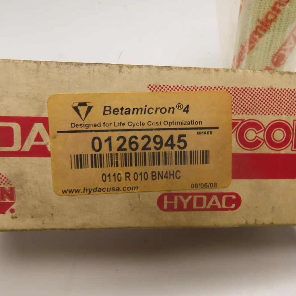 HYDAC 01262945 0110R010BN4HC Betamicron 4 Hydraulic Filter Element